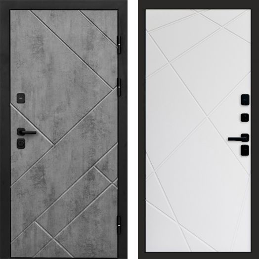 Входная дверь Termo-door Стоун Бетон - Лучи Белый