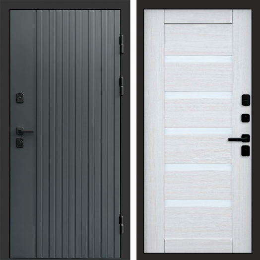 Входная дверь Termo-door Твист Грей style - Царга Лиственница