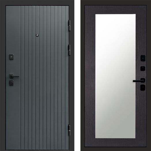 Входная дверь Termo-door Твист Грей style - Зеркало триумф Венге