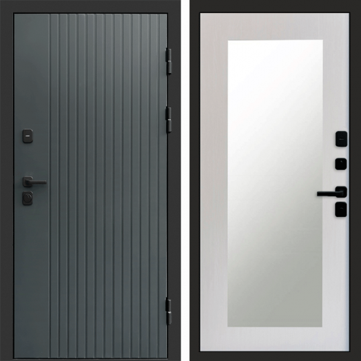 Входная дверь Termo-door Твист Грей style - Зеркало триумф Лиственница