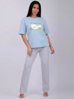 Утя пижама женская [голубой]