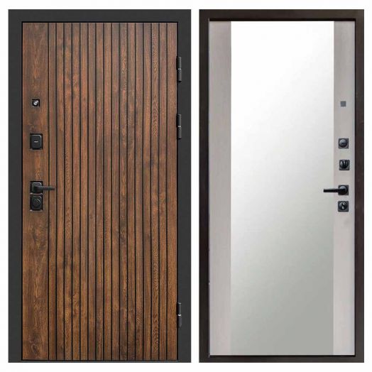 Входная дверь Termo-door Твист Дуб style - Зеркало Лиственница