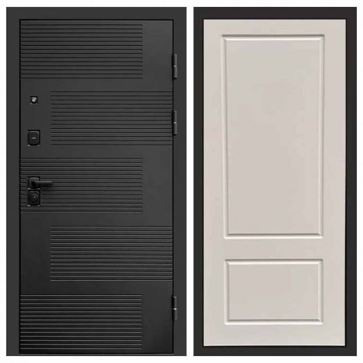 Входная дверь Termo-door Фаворит Black - Марсель Слоновая кость
