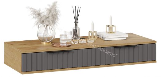 Стол туалетный Хилтон - 402.007.000 Дуб Крафт золотой, Графит матовый