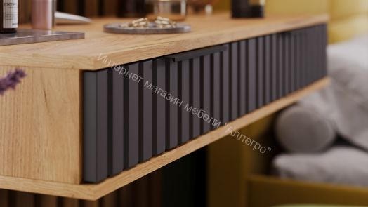 Стол туалетный Хилтон - 402.007.000 Дуб Крафт золотой, Графит матовый