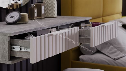 Стол туалетный Хилтон - 402.007.000 Ателье светлый, Белый матовый