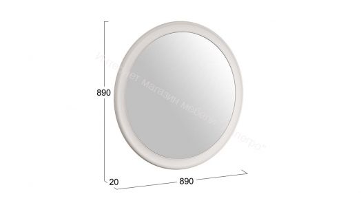 Зеркало навесное «Тиффани» Исп.2.2 - 307.000.000 Кашемир матовый