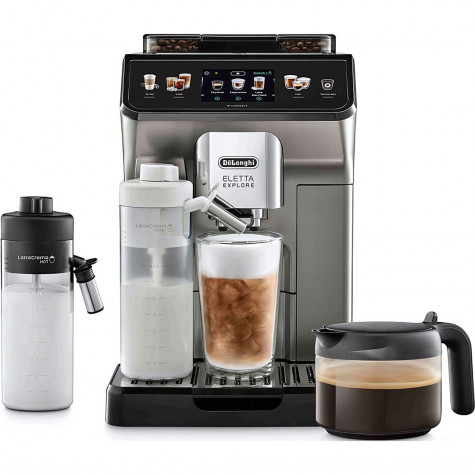 Кофемашина автоматическая DeLonghi ECAM450.86.T, кофемолка, дисплей, термокружка в комплекте
