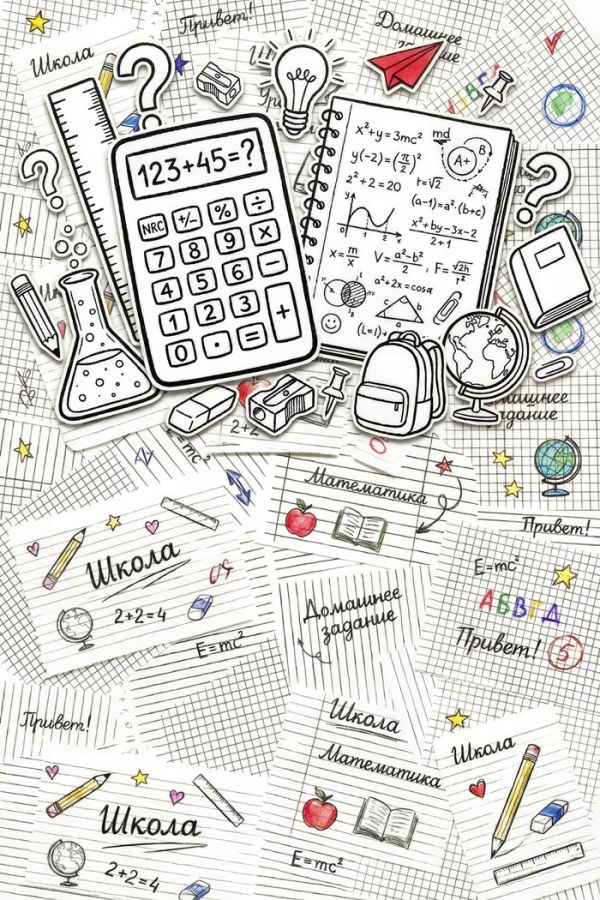 Фон стена "School wall №47"