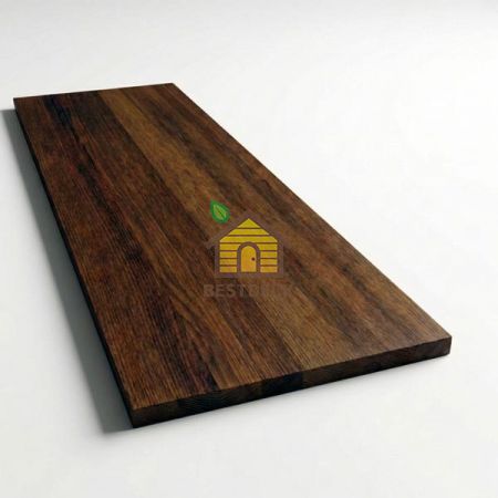 Мебельный щит термоясень тёмный сорт 0-1