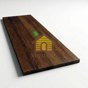 Мебельный щит термоясень тёмный цельноламельный сорт 0-1