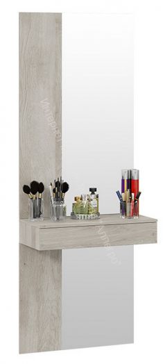 Тумба подвесная с зеркалом «Порто» - СМ-102.08.001-02 Баттл Рок