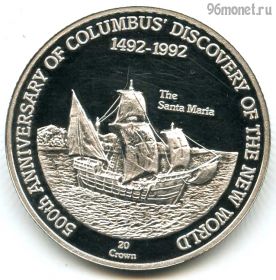 Теркс и Кайкос 20 крон 1991
