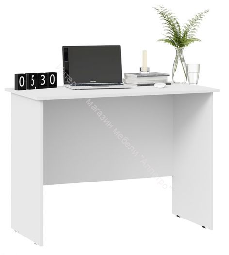 Стол письменный тип 14 (1000) Белый Ясень