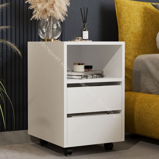 Тумба выкатная Тип 14 Белый Ясень