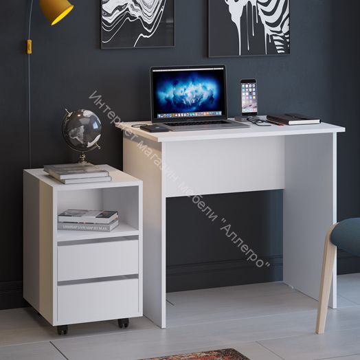 Тумба выкатная Тип 14 Белый Ясень