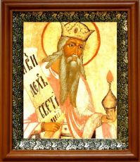 Икона Захария, пророк в киоте с басмой Виноградная Лоза (UV-печать)(30398)