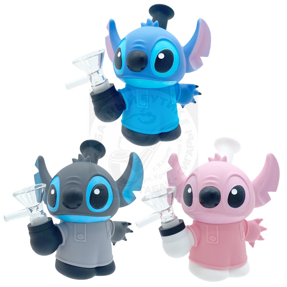 Силиконовый бонг "Стич" 11 см дизайнерской сувенирной продукции