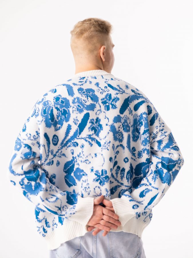 Свитер Гжель