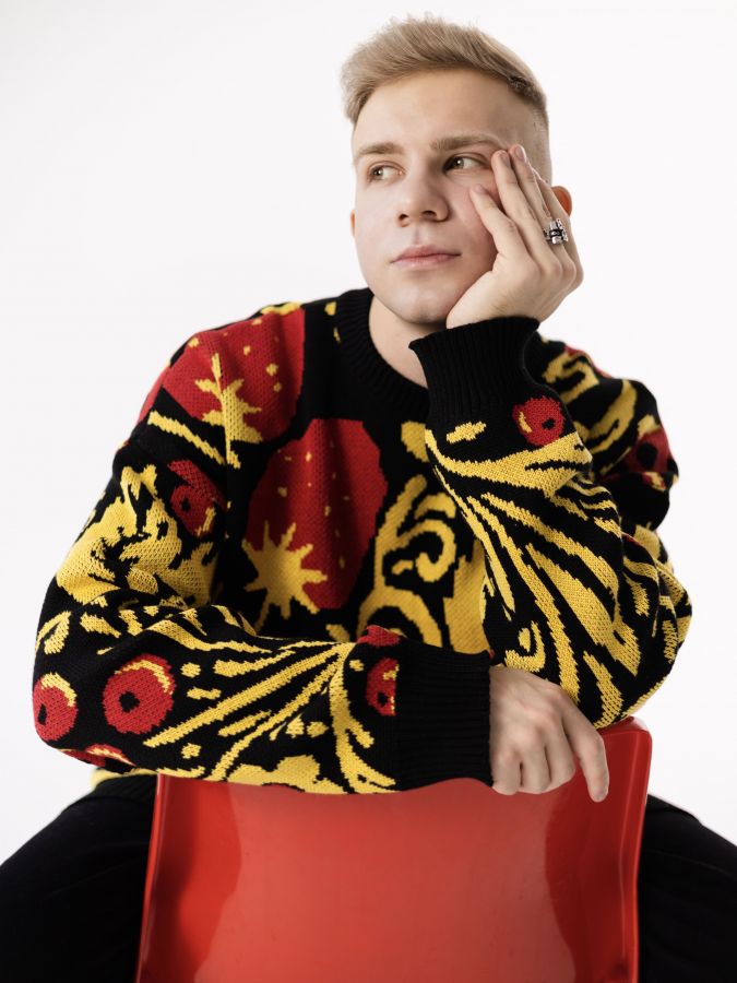 Свитер Хохлома