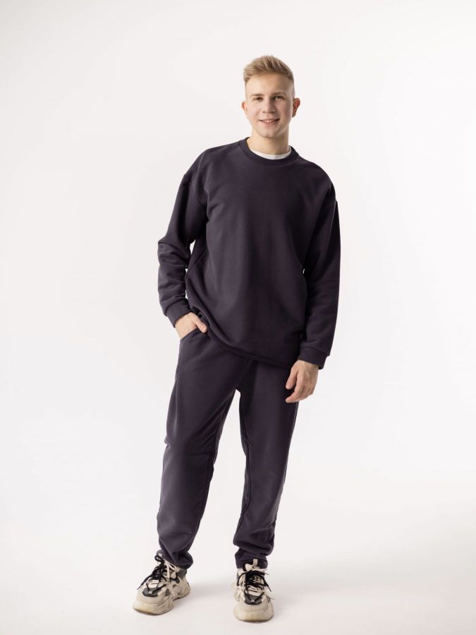 Кофта с длинным рукавом графит