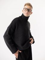 Свитер из мериноса антрацит