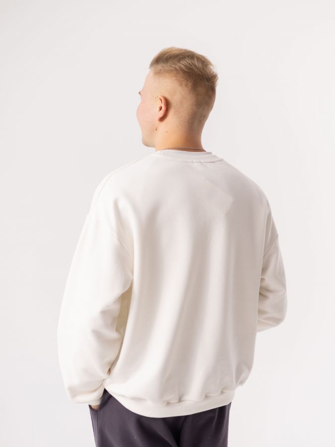 Свитшот базовый молочный