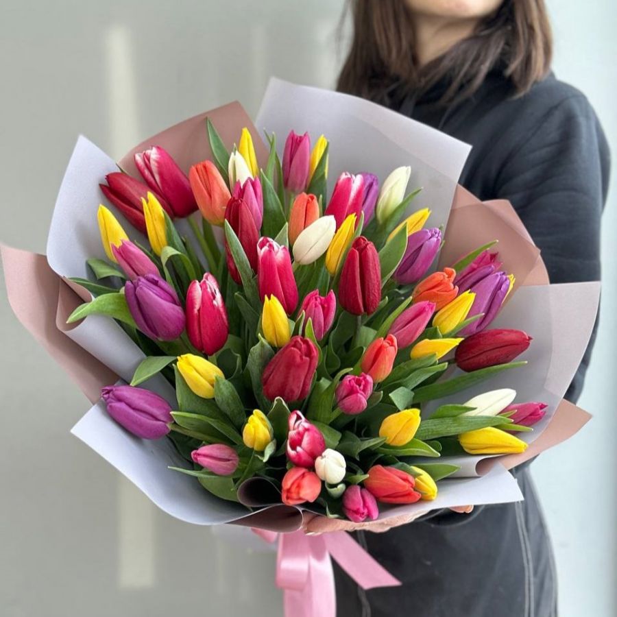 Тюльпан разноцветный 51 шт