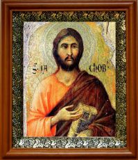 Икона Иаков Алфеев в киоте с басмой Виноградная Лоза (UV-печать)(30407)