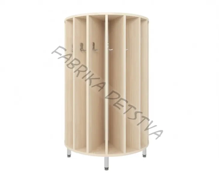 Шкаф для полотенец напольный 5 местный полукруглый