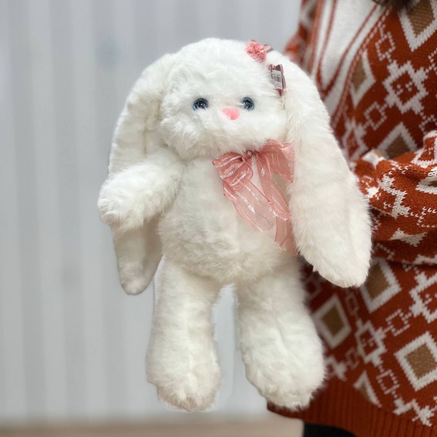 Мягкая игрушка "Зайка с бантиком"