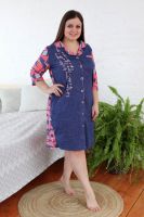 Халат 9103 [коралл джинс]