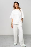 Костюм брючный с футболкой 403MLK [молочный]