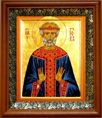 Икона Иов Многострадальный в киоте с басмой Виноградная Лоза (UV-печать)(30471)