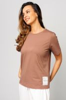 Футболка женская базовая 402BRN [коричневый]