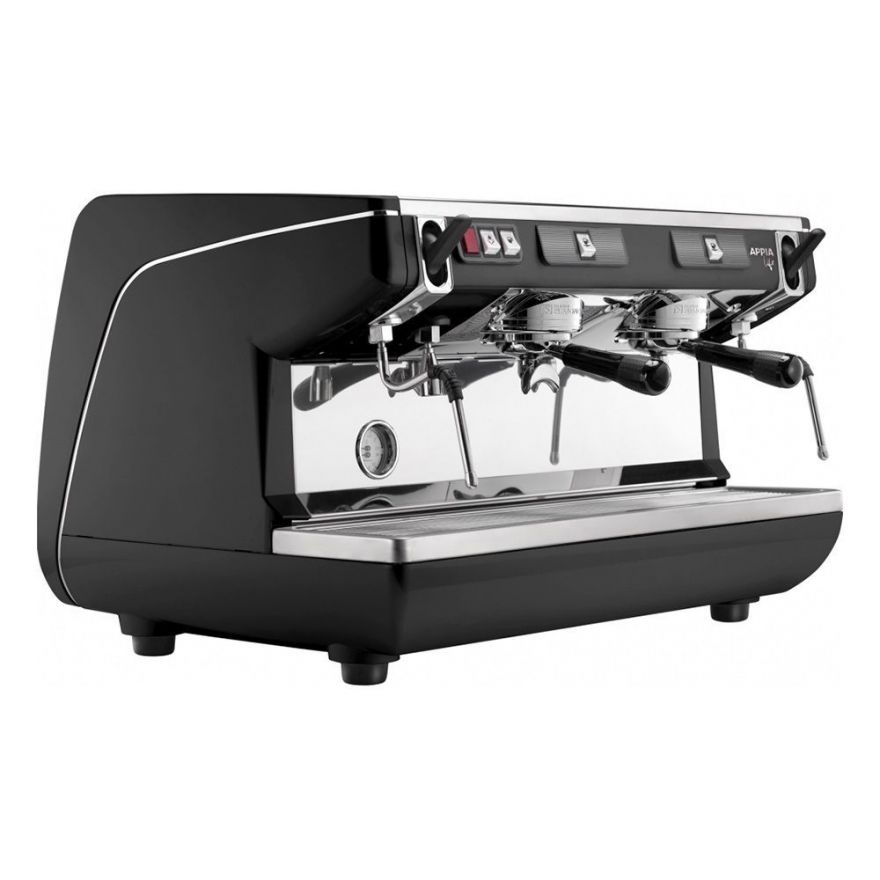 Рожковая кофемашина Nuova Simonelli Appia Life 2Gr S 220V черная+экономайзер+высокие группы (161889)