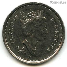 Канада 25 центов 2002