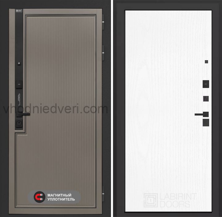 Входная дверь Лабиринт Лаб 1 Про - 07 Белое дерево