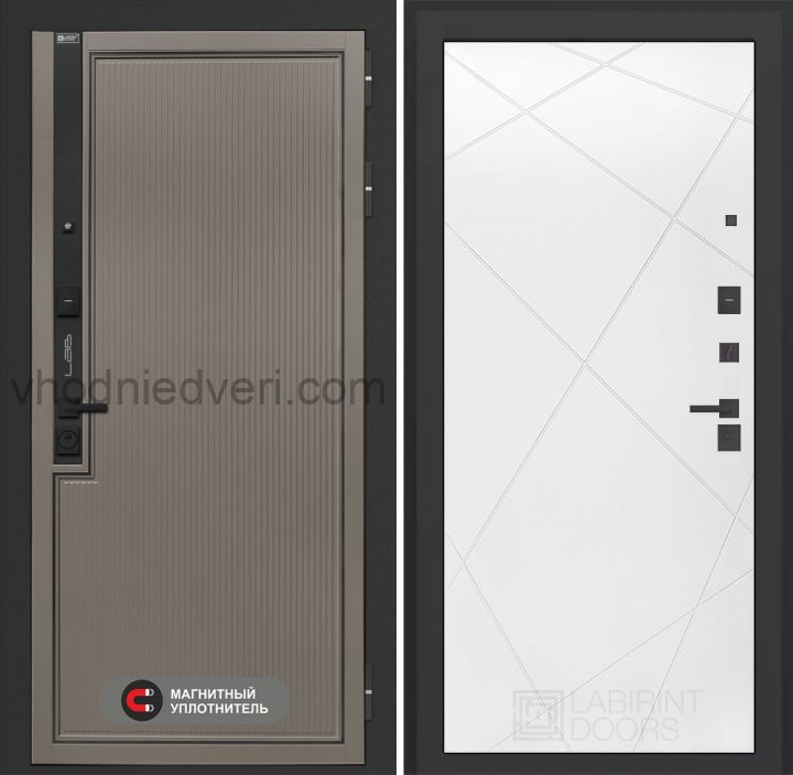 Входная дверь Лабиринт Лаб 1 Про - 24 Белый софт