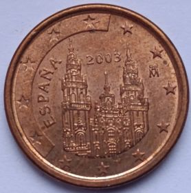 1 евроцент Испания 2003