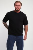 Футболка унисекс с обтачкой ФМЖ-01 [черный,белый]