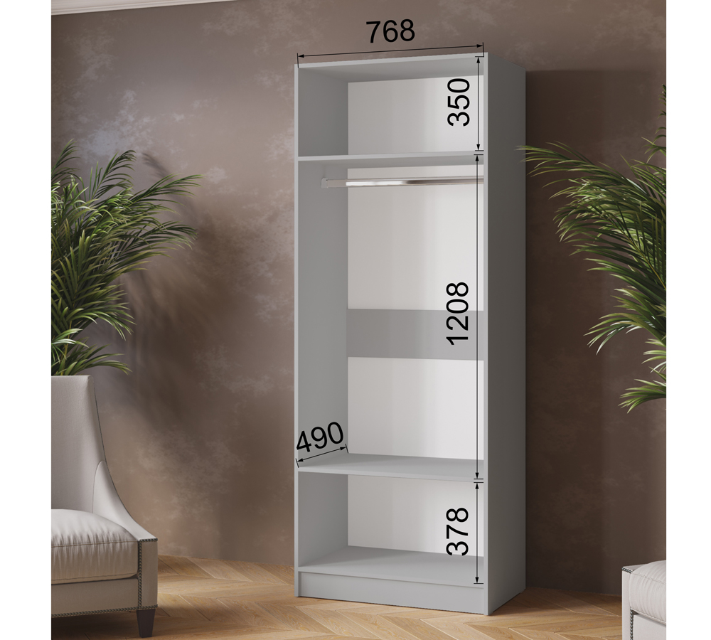 Шкаф комбинированный Ларс (0,8) без зеркала