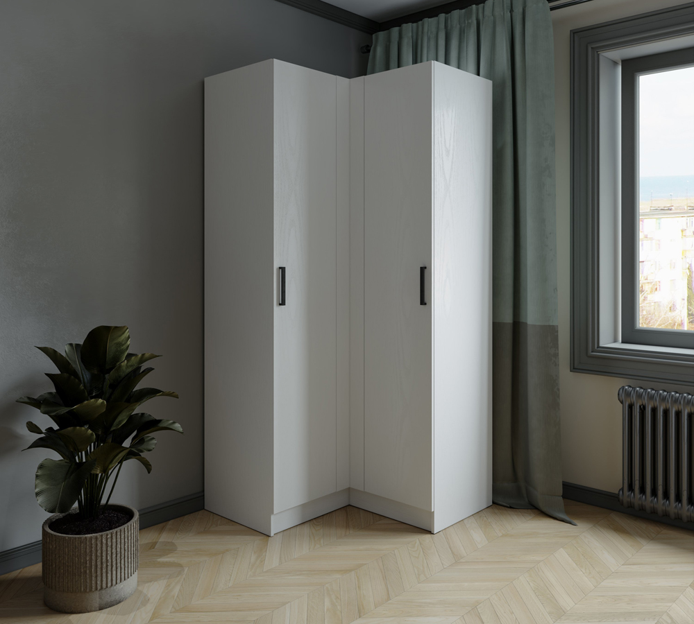 Шкаф комбинированный Ларс угловой угол прямой