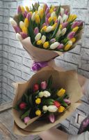 Тюльпаны Краснодарские в крафте