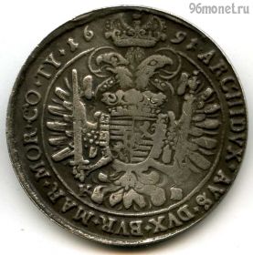 Венгрия 1 талер 1691 КОПИЯ