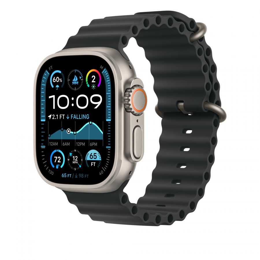 Часы Apple Watch Ultra 3 GPS + Cellular 49mm Natural Titanium Case with Black Ocean Band
