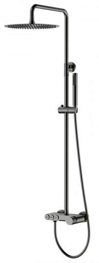 Душевая стойка с круглой лейкой и ручкой Touch Boheme  128 схема 6