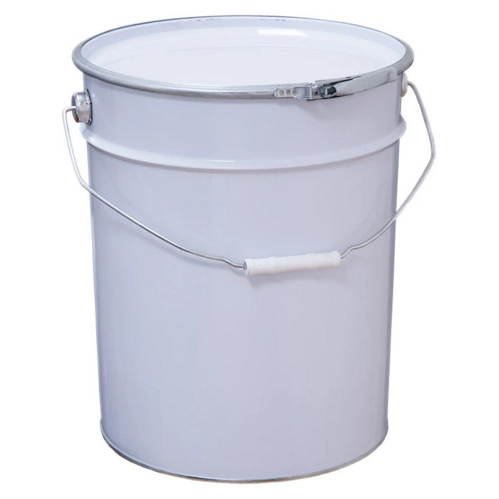Profkolor Ведро металлическое крышка-обруч, цвет белый, 25л. ВМо 25б