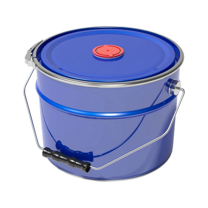 Profkolor Ведро металлическое, крышка-обруч, цвет синий, 10л. ВМо 10с берикап 57мм