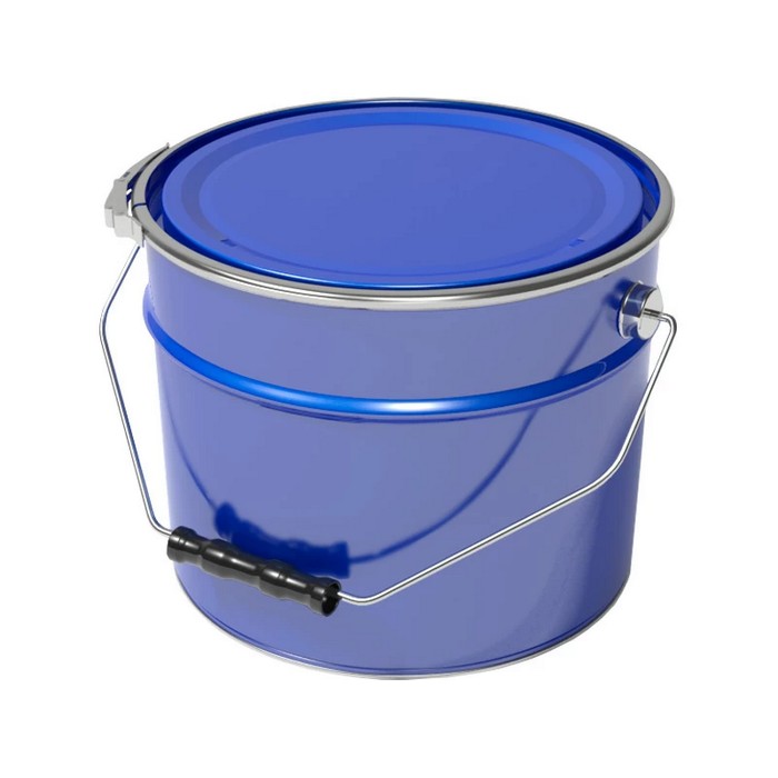 Profkolor Ведро металлическое, крышка-обруч, цвет синий, 15л. ВМо 15с